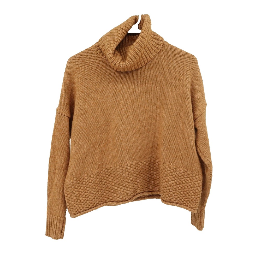 Madewell Knit Sweater SZ XS Merino Wool Blend Sadler Turtleneck Cozy Preppy